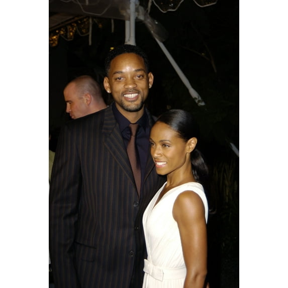Will Smith And His Wife Jada Pinkett Smith At The Premiere Of Ray, Los Angeles, Ca October 19, 2004. (Photo Michael GermanaEverett Collection) Celebrity (16 x 20)