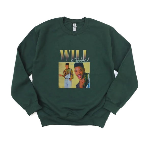 Will Smith Fresh Prince Bel Air Vintage 90s TV Show Actor Rap Retro Fan Sweatshirt, for men & women, up to size 5XL