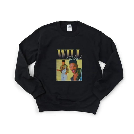 Will Smith Fresh Prince Bel Air Vintage 90s TV Show Actor Rap Retro Fan Sweatshirt, for men & women, up to size 5XL