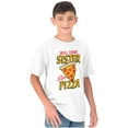 thumbnail image 1 of Will Trade Sister for Pizza Joke Crewneck T Shirts Boy Girl Teen Brisco Brands XS, 1 of 6
