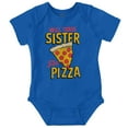 thumbnail image 1 of Will Trade Sister for Pizza Joke Romper Boys or Girls Infant Baby Brisco Brands 12M, 1 of 7