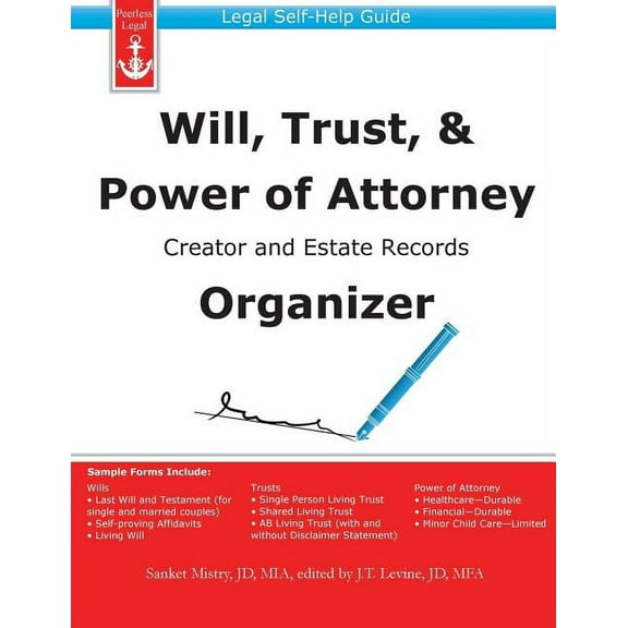 Will, Trust, & Power of Attorney Creator and Estate Records Organizer