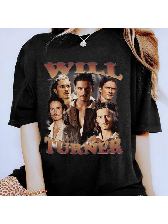 Will Turner Vintage Shirt | Orlando Bloom 90s Retro Shirt | Will Turner Shirt Pirates of the Carribean Shirt | Will Turner Bootleg Rap Tee