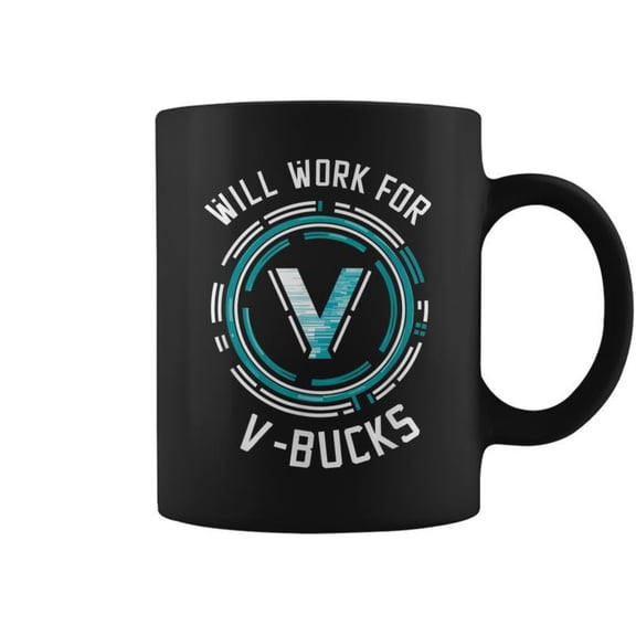 Will Work For VBucks Battle Royale Gamer Coffee Mugs