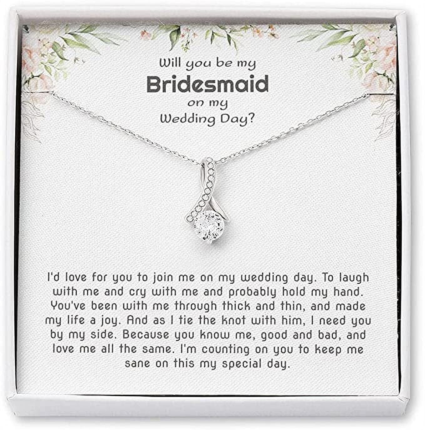 Bridesmaid proposal deals jewellery