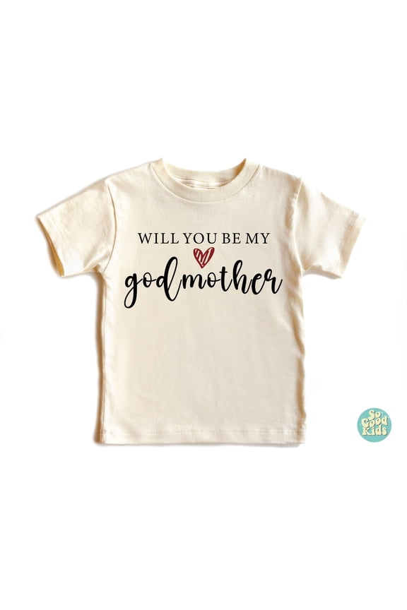Will You Be My Godmother Shirt, Toddler Shirt, Pregnancy Announcement Shirt, Godmother Kids Shirt, Mothers Day Gift, New Born, Baby Shower Gift, New Parents Gift