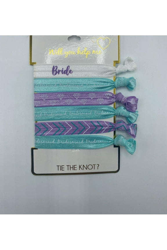 Hair Ties, 6 count, Package of 4