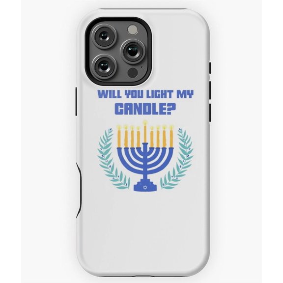 Will You Light My Candle Hanukkah Phone Case for iPhone 16 15 14 13 12 11 Pro Max