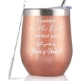 thumbnail image 1 of Will You Be My Maid of Honor? 12 oz Rose Gold Tumbler Bachelorette Party & Wedding Proposal Gift Perfect for Sister & Best Friends Heartfelt and Stylish, 1 of 6
