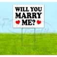 thumbnail image 1 of Will You Marry Me (18" x 24") Yard Sign, Includes Metal Step Stake, 1 of 6