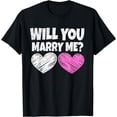 thumbnail image 1 of Will You Marry Me Marriage Proposal T-Shirt, 1 of 4