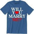 thumbnail image 1 of Will You Marry Me? Proposal Engagement Announcement Men's Gift Tee Shirt, 1 of 4