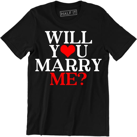 Will You Marry Me? Proposal Engagement Announcement Men's Gift Tee Shirt