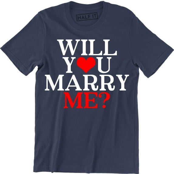 Will You Marry Me? Proposal Engagement Announcement Men's Gift Tee Shirt