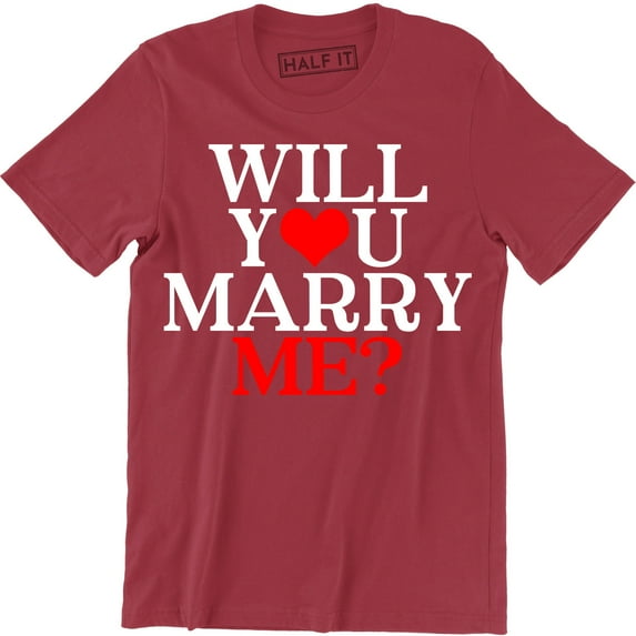 Will You Marry Me? Proposal Engagement Announcement Men's Gift Tee Shirt