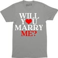 thumbnail image 1 of Will You Marry Me? Proposal Engagement Announcement Men's Gift Tee Shirt, 1 of 4