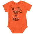 thumbnail image 1 of Will You Marry My Daddy Engagement Romper Boys or Girls Infant Baby Brisco Brands NB, 1 of 1