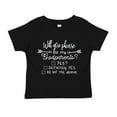thumbnail image 1 of Will You Please Be My Godparents Toddler T-Shirt 3T Black, 1 of 4