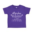 thumbnail image 1 of Will You Please Be My Godparents Toddler T-Shirt 3T Purple, 1 of 4