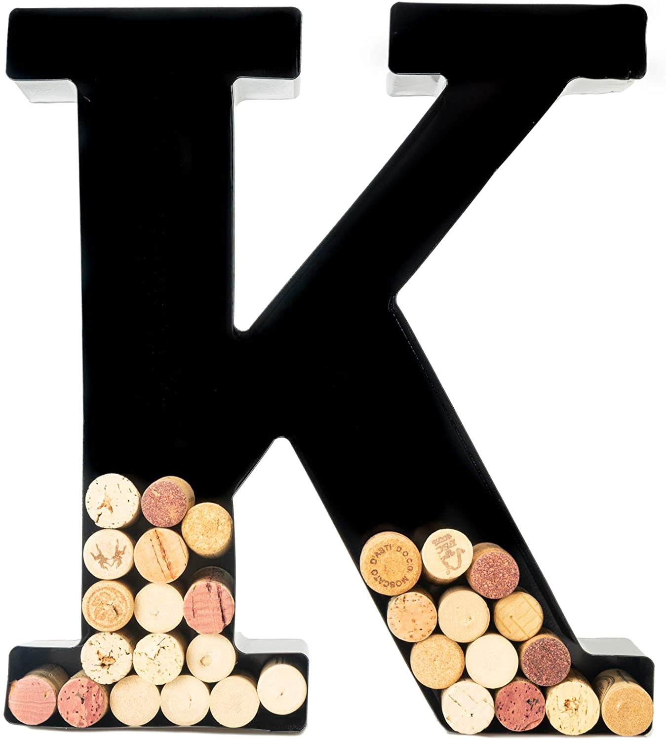 Metal letter wine cork holder sales