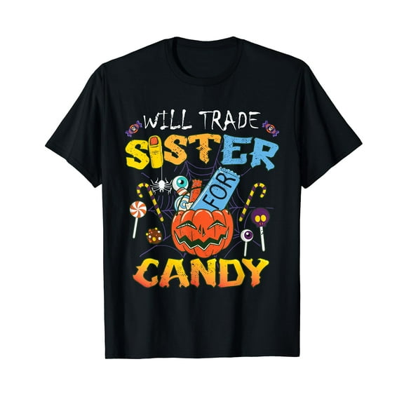Will trade sister for candy | Kids Lollipop Sweets Candy T-Shirt