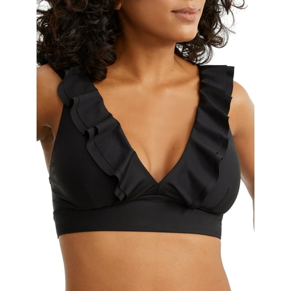 Willa Ruffle Wire-Free Bikini Top Swimsuit