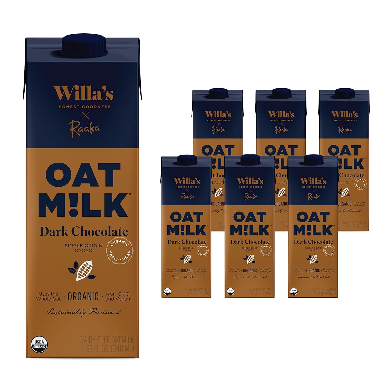 Willa's - Oat Milk Organic Dark Chocolate - Case Of 6-32 Fluid Ounces