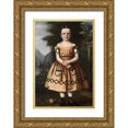 thumbnail image 1 of Willard, Archibald 23x32 Gold Ornate Wood Framed with Double Matting Museum Art Print Titled - Minnie Willard, 1 of 4
