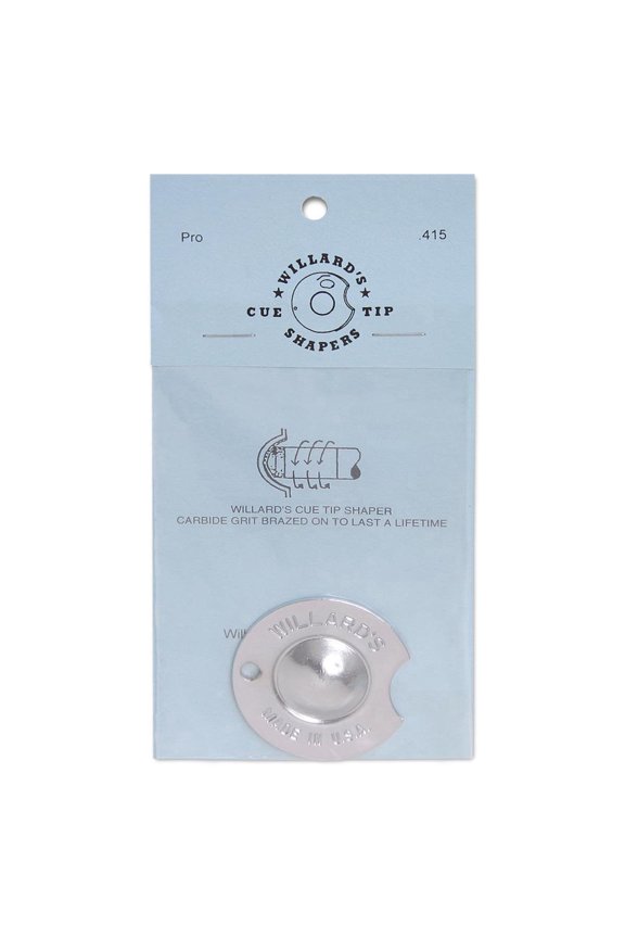 Cue Tip Shaper - Pros Nickel Radius