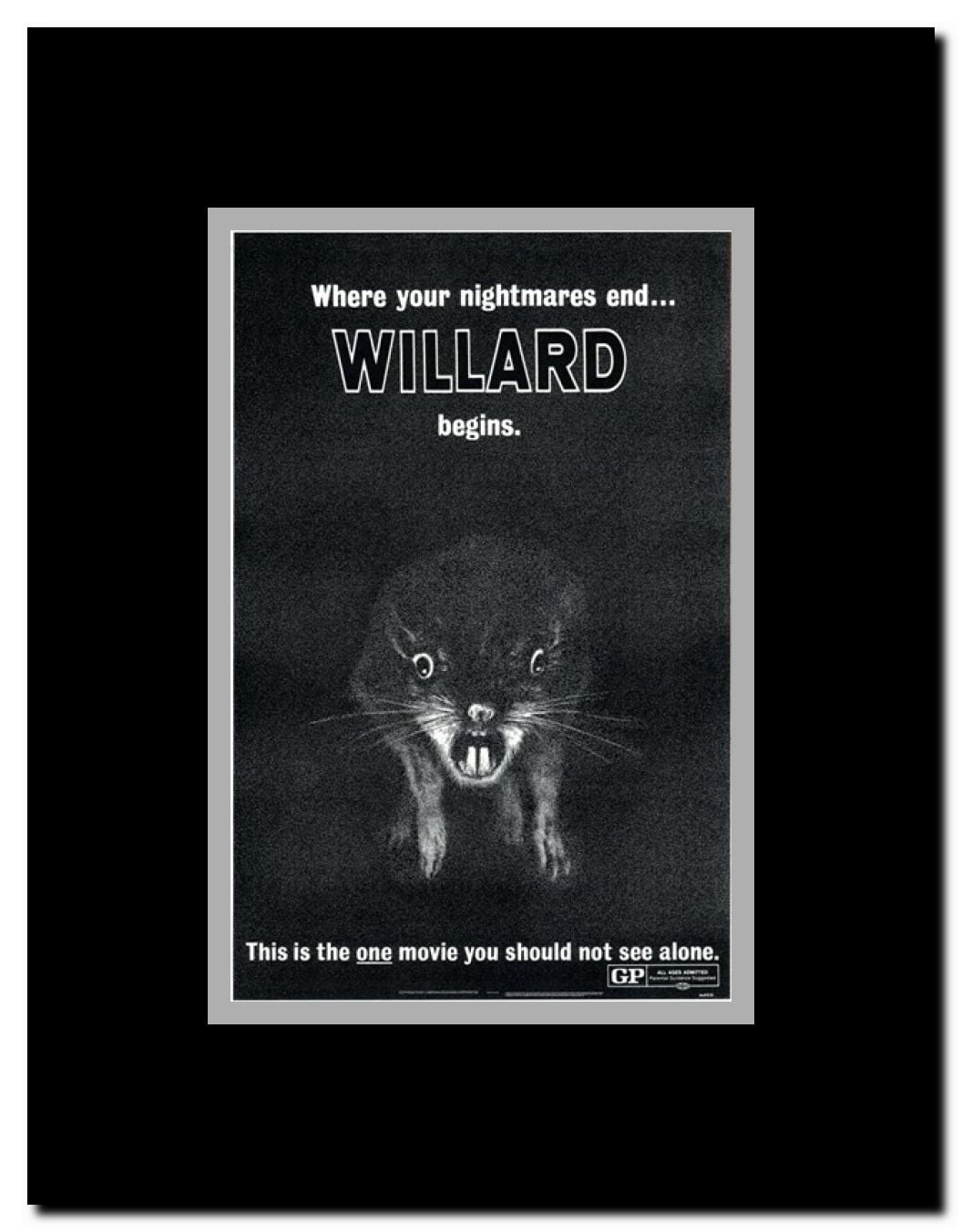 Willard Framed Movie Poster