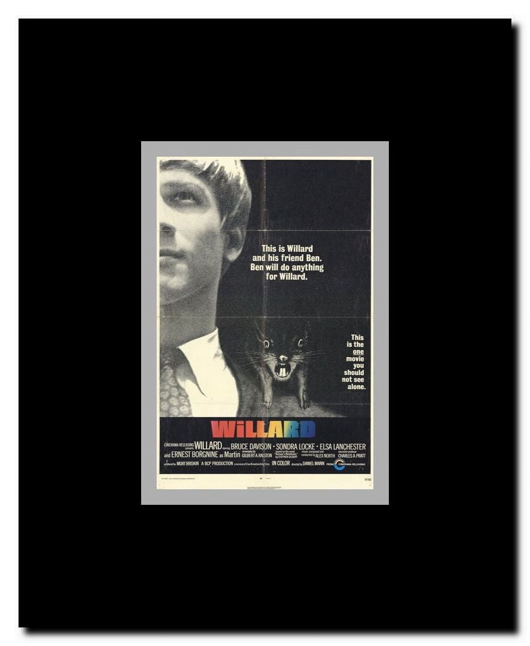 Willard Framed Movie Poster