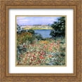 thumbnail image 1 of Willard Metcalf 2x Matted 20x20 Gold Ornate Framed Art Print 'Poppy Garden', 1 of 2