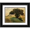thumbnail image 1 of Willard Metcalf 2x Matted 24x20 Black Ornate Framed Art Print 'forests-and-trees, Brittany, clouds-and-sky', 1 of 2