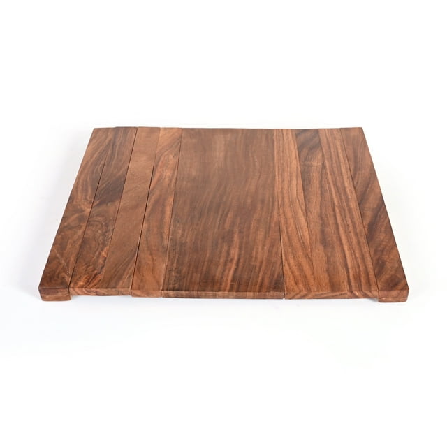 Willart Sofa Armrest Tray Couch Sheesham Wood (Rosewood) Table Mat for Drinks Snacks (Brown)