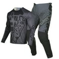 thumbnail image 1 of Willbros MX Jersey and Pant Combo Motocross Offroad Gear Set Dirt Bike Riding Black Grey Mens Racewear (Jersey Adult XL/Pants W36), 1 of 5