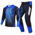 thumbnail image 1 of Willbros Motocross Jersey and Pants Combo Adult Offroad Riding Suit MX Gear Set Dirt Bike Black Blue (Jersey XL Pants 36), 1 of 5