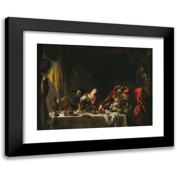 Willem Bartsius 24x19 Black Modern Framed Museum Art Print Titled - Judith and Holofernes