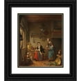 thumbnail image 1 of Willem Joseph Laquy 15x17 Black Ornate Wood Framed Double Matted Museum Art Print Titled - The Kitchen (C. 1760 - C. 1771), 1 of 5