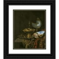 thumbnail image 1 of Willem Kalf 15x18 Black Ornate Wood Framed Double Matted Museum Art Print Titled - Pronk Still Life with Holbein Bowl, Nautilus Cup, Glass Goblet and Fruit Dish (1678), 1 of 5