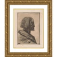 thumbnail image 1 of Willem van Konijnenburg 15x18 Gold Ornate Wood Frame and Double Matted Museum Art Print Titled - Portrait of an Egyptian Man (1878 - 1943), 1 of 4