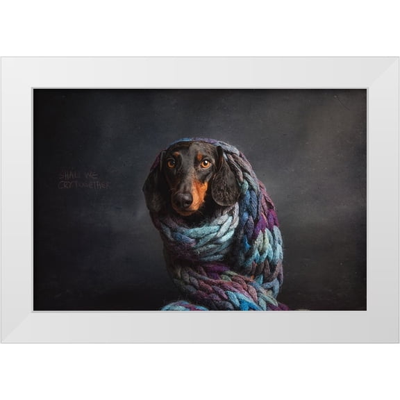 Willers, Heike 14x11 White Modern Wood Framed Museum Art Print Titled - Melancholy,  Or....Shall We Cry Together...