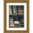 thumbnail image 1 of Willers, Heike 17x24 Gold Ornate Wood Framed with Double Matting Museum Art Print Titled - Der Kleine Bibliothekar - Little Librarian, 1 of 4