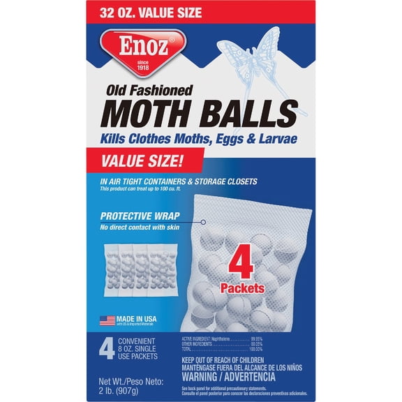 Willert Home Prod. Enoz Old Fashioned Moth Balls - Single Pack