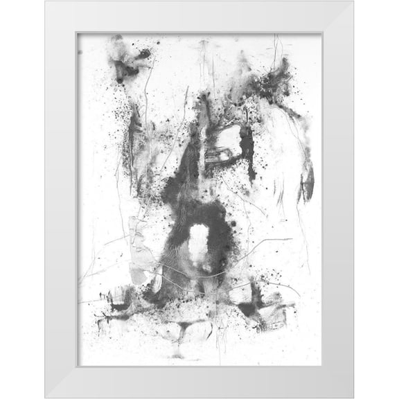 Willett, Michael 11x14 White Modern Wood Framed Museum Art Print Titled - Graphite Abstract II