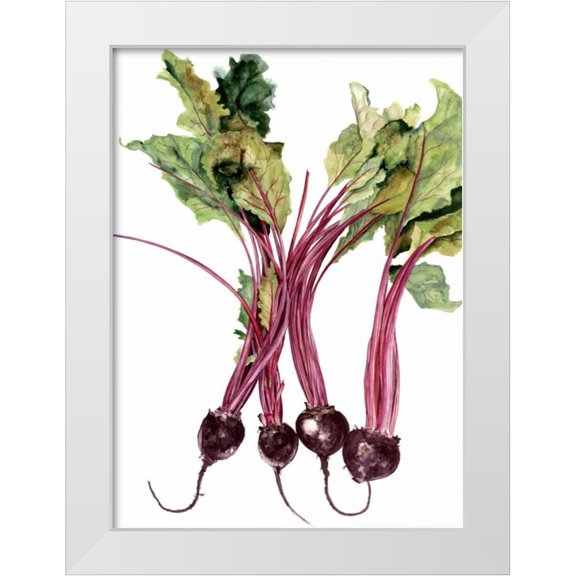 Willett, Michael 11x14 White Modern Wood Framed Museum Art Print Titled - Watercolor Beets
