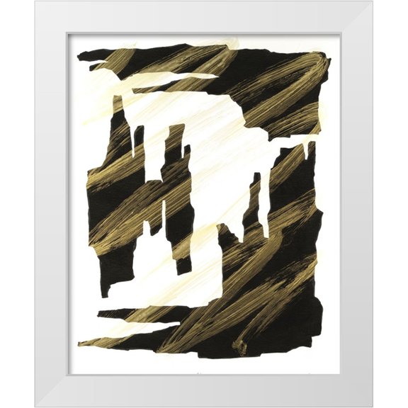 Willett, Michael 12x14 White Modern Wood Framed Museum Art Print Titled - Onyx Obelisks II
