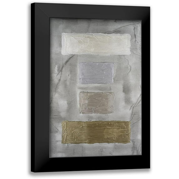 Willett, Michael 13x18 Black Modern Framed Museum Art Print Titled - Metallic Monoliths III