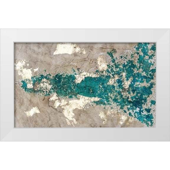 Willett, Michael 14x10 White Modern Wood Framed Museum Art Print Titled - Mineral Drift II