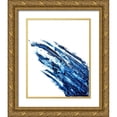 thumbnail image 1 of Willett, Michael 15x18 Gold Ornate Wood Framed with Double Matting Museum Art Print Titled - Indigo Arch II, 1 of 4