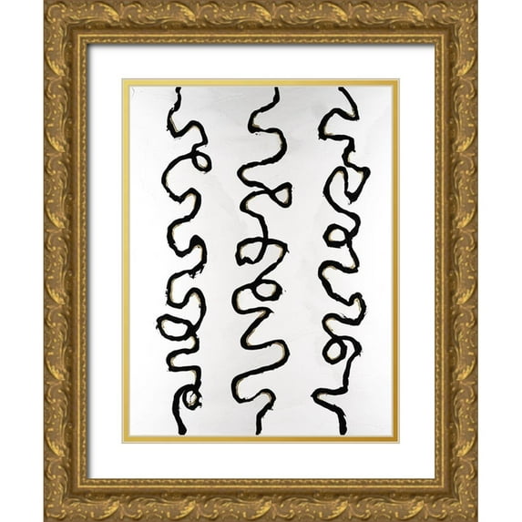 Willett, Michael 15x18 Gold Ornate Wood Framed with Double Matting Museum Art Print Titled - Sidetracked I